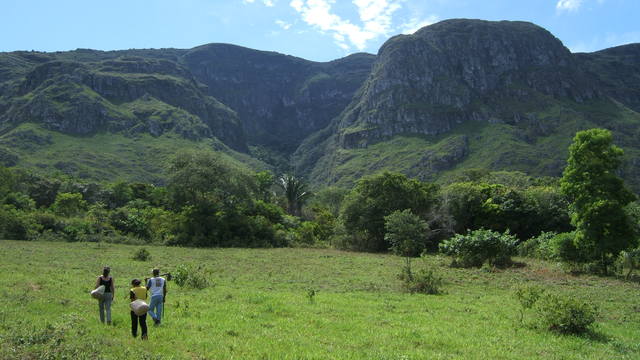 Vista da montanha display